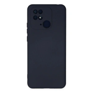 Newface Xiaomi Redmi 10C Kılıf Nano içi Kadife Silikon - Lacivert