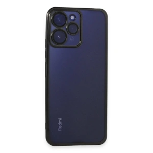 Newface Xiaomi Redmi 12 Kılıf Razer Lensli Silikon - Siyah