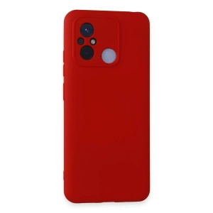 Newface Xiaomi Redmi 12C Kılıf Nano içi Kadife Silikon - Kırmızı