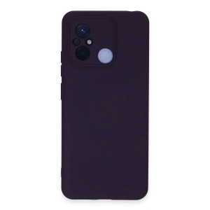 Newface Xiaomi Redmi 12C Kılıf Nano içi Kadife Silikon - Mor
