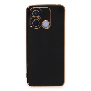 Newface Xiaomi Redmi 12C Kılıf Volet Silikon - Siyah