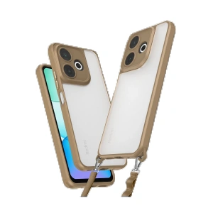 Newface Xiaomi Redmi 13 4G Kılıf Penta Silikon Kılıf - Çöl Titanyum