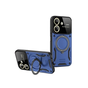 Newface Xiaomi Redmi 13C Kılıf Joy Lens Standlı Kapak - Lacivert