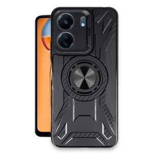 Newface Xiaomi Redmi 13C Kılıf Lincoln Silikon - Siyah