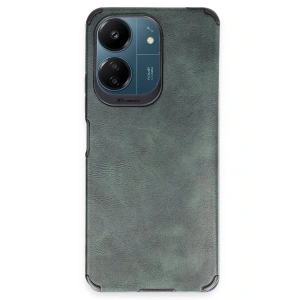 Newface Xiaomi Redmi 13C Kılıf Loop Deri Silikon - Yeşil