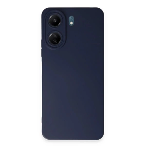 Newface Xiaomi Redmi 13C Kılıf Nano içi Kadife Silikon - Lacivert