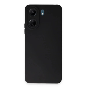 Newface Xiaomi Redmi 13C Kılıf Nano içi Kadife Silikon - Siyah