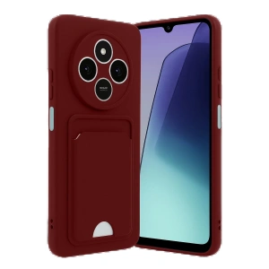 Newface Xiaomi Redmi 14C Kelvin Kartvizitli Silikon - Bordo