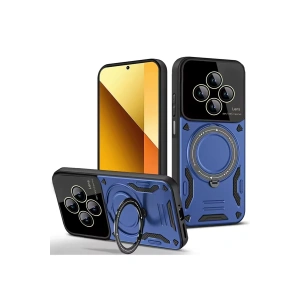 Newface Xiaomi Redmi 14C Kılıf Joy Lens Standlı Kapak - Lacivert