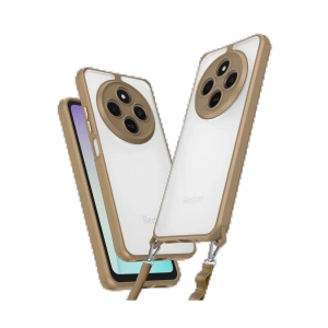 Newface Xiaomi Redmi 14C Kılıf Penta Silikon Kılıf - Çöl Titanyum