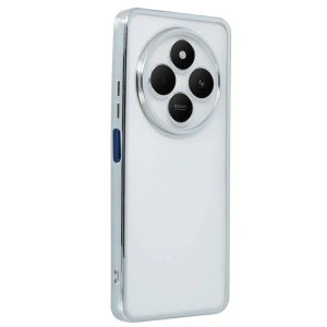 Newface Xiaomi Redmi 14C Kılıf Razer Lensli Silikon - Gümüş