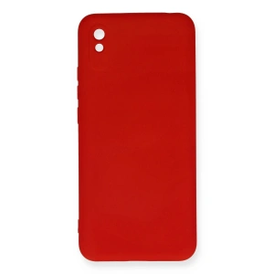 Newface Xiaomi Redmi 9A Kılıf Nano içi Kadife Silikon - Kırmızı