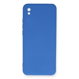 Newface Xiaomi Redmi 9A Kılıf Nano içi Kadife Silikon - Mavi