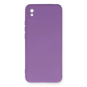 Newface Xiaomi Redmi 9A Kılıf Nano içi Kadife Silikon - Mor