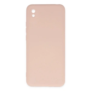 Newface Xiaomi Redmi 9A Kılıf Nano içi Kadife Silikon - Pudra