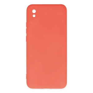 Newface Xiaomi Redmi 9A Kılıf Nano içi Kadife Silikon - Turuncu