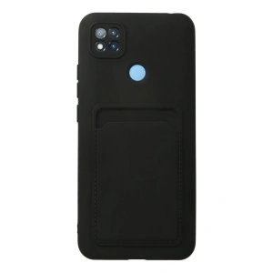 Newface Xiaomi Redmi 9C Kılıf Kelvin Kartvizitli Silikon - Siyah