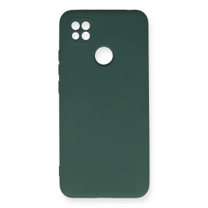 Newface Xiaomi Redmi 9C Kılıf Nano içi Kadife Silikon - Koyu Yeşil