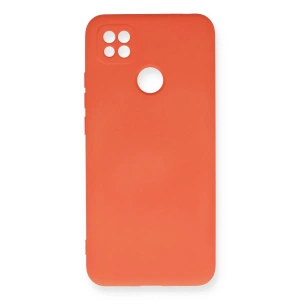 Newface Xiaomi Redmi 9C Kılıf Nano içi Kadife Silikon - Turuncu