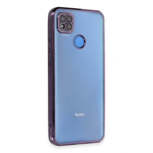 Newface Xiaomi Redmi 9C Kılıf Razer Lensli Silikon - Mor