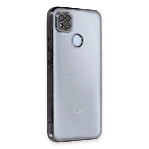 Newface Xiaomi Redmi 9C Kılıf Razer Lensli Silikon - Siyah