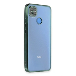 Newface Xiaomi Redmi 9C Kılıf Razer Lensli Silikon - Yeşil