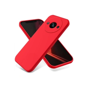Newface Xiaomi Redmi A3 4G Kılıf First Silikon - Kırmızı