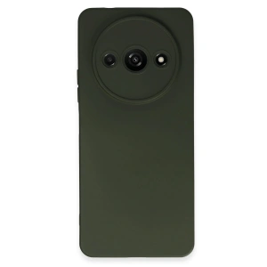 Newface Xiaomi Redmi A3 4G Kılıf Nano içi Kadife Silikon - Koyu Yeşil