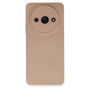 Newface Xiaomi Redmi A3 4G Kılıf Nano içi Kadife Silikon - Pudra