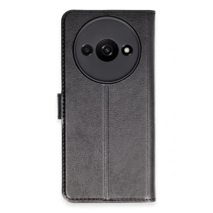 Newface Xiaomi Redmi A3 4G Kılıf Trend S Plus Kapaklı Kılıf - Siyah