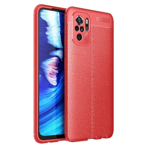 Newface Xiaomi Redmi Note 10 Kılıf Auto Focus Kapak - Kırmızı