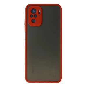 Newface Xiaomi Redmi Note 10 Kılıf Montreal Silikon Kapak - Kırmızı