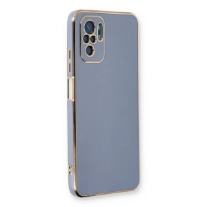 Newface Xiaomi Redmi Note 10 Kılıf Volet Silikon - Mavi