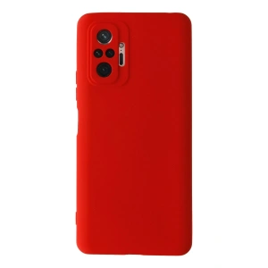 Newface Xiaomi Redmi Note 10 Pro Kılıf Nano içi Kadife Silikon - Kırmızı