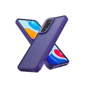 Newface Xiaomi Redmi Note 11 Kılıf Elegant Kapak - Derin Mor