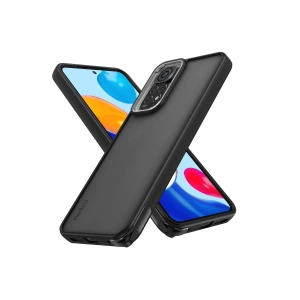 Newface Xiaomi Redmi Note 11 Kılıf Elegant Kapak - Siyah