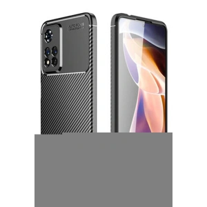 Newface Xiaomi Redmi Note 11 Pro Plus 5G Kılıf Auto Focus Karbon Kapak - Siyah
