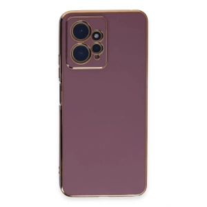 Newface Xiaomi Redmi Note 12 4G Kılıf Volet Silikon - Mor