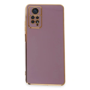 Newface Xiaomi Redmi Note 12 Pro 4G Kılıf Volet Silikon - Mor