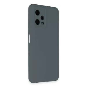 Newface Xiaomi Redmi Note 12 Pro 5G Kılıf Nano içi Kadife Silikon - Gri