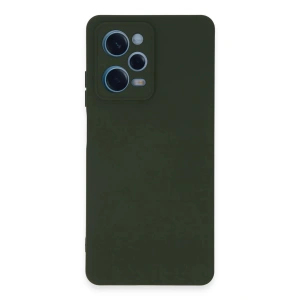 Newface Xiaomi Redmi Note 12 Pro 5G Kılıf Nano içi Kadife Silikon - Koyu Yeşil