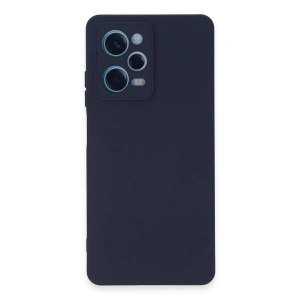 Newface Xiaomi Redmi Note 12 Pro 5G Kılıf Nano içi Kadife Silikon - Lacivert
