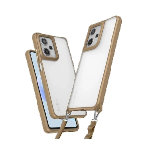 Newface Xiaomi Redmi Note 12 Pro 5G Kılıf Penta Silikon Kılıf - Çöl Titanyum