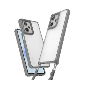 Newface Xiaomi Redmi Note 12 Pro 5G Kılıf Penta Silikon Kılıf - Titan Gri