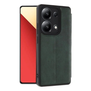 Newface Xiaomi Redmi Note 13 4G Kılıf Flip Cover - Koyu Yeşil