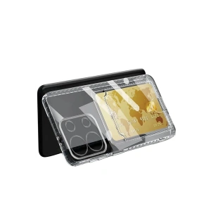 Newface Xiaomi Redmi Note 13 4G Kılıf Kart Şeffaf Silikon - Şeffaf