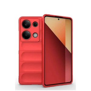 Newface Xiaomi Redmi Note 13 Pro 4G Kılıf Optimum Silikon - Kırmızı