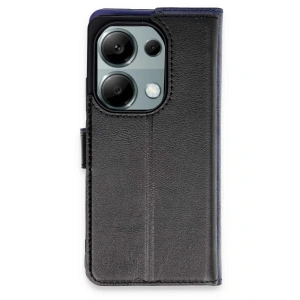 Newface Xiaomi Redmi Note 13 Pro 4G Kılıf Trend S Plus Kapaklı Kılıf - Siyah