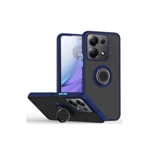 Newface Xiaomi Redmi Note 13 Pro 4G Montreal Yüzüklü Silikon Kapak - Lacivert