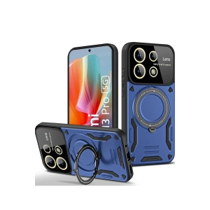 Newface Xiaomi Redmi Note 13 Pro 5G Kılıf Joy Lens Standlı Kapak - Lacivert